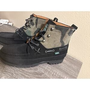 NEW Men's Size 10 Boots Polo Ralph Lauren Ranger Mid Camo Suede Boot